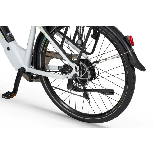 damski rower elektryczny ecobike x-cross biały